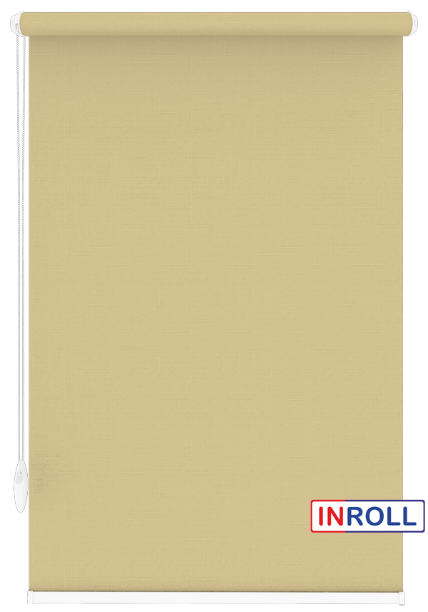 

Ролета тканевая INROLL Есо-Mini 130х165 см Len Светло-бежевый 2148