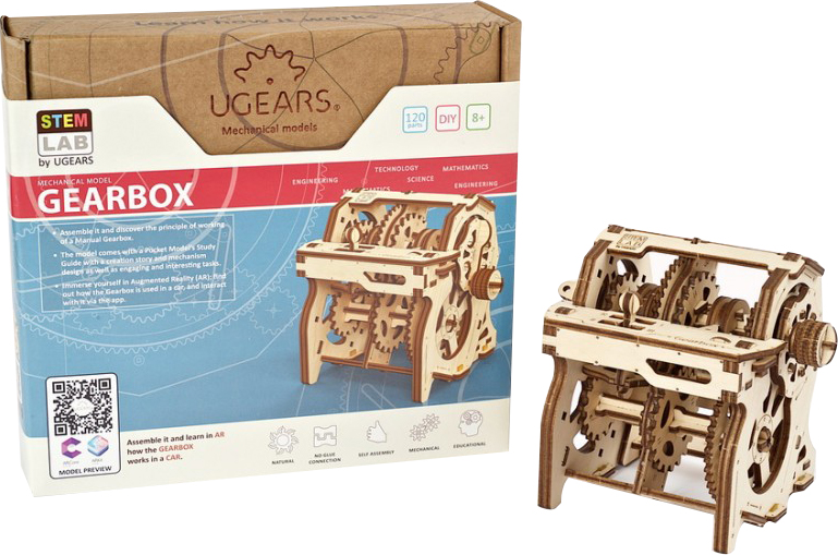 

Механический пазл Ugears Коробка передач (4820184121065)