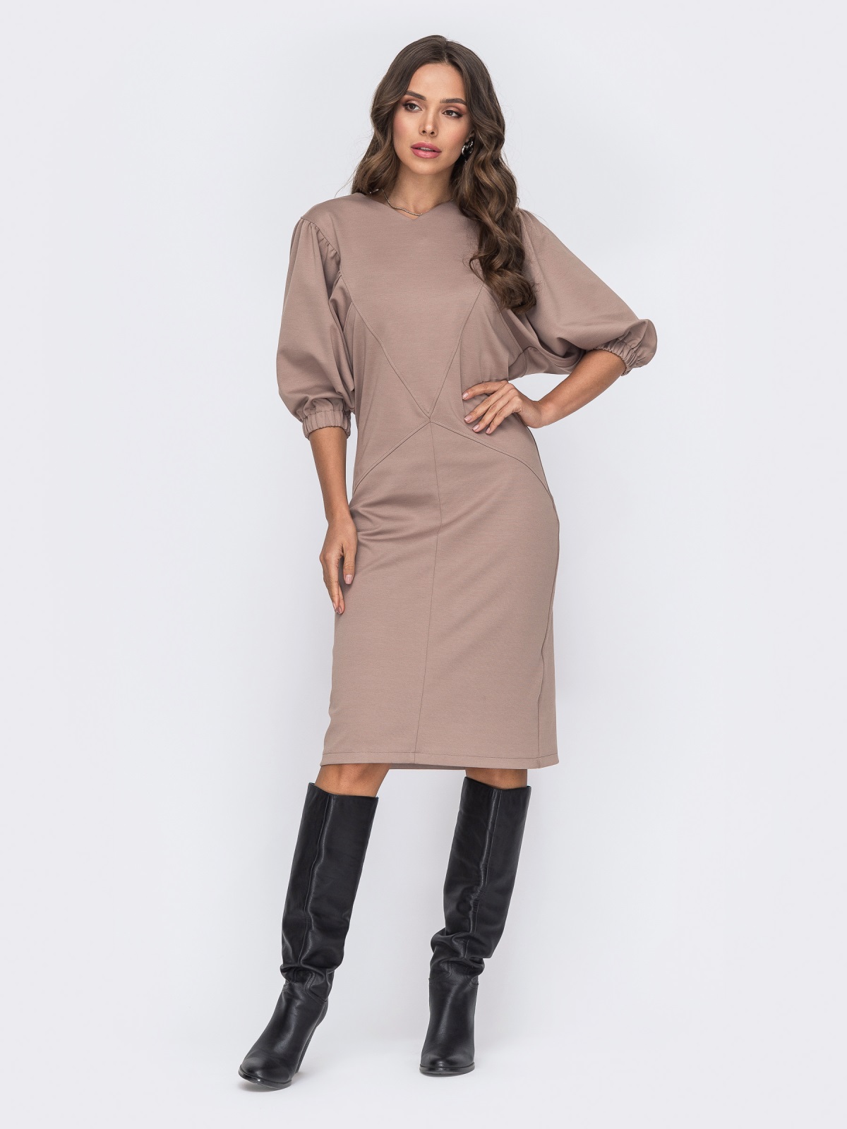 

Платье Dressa 51191 44 Бежевое
