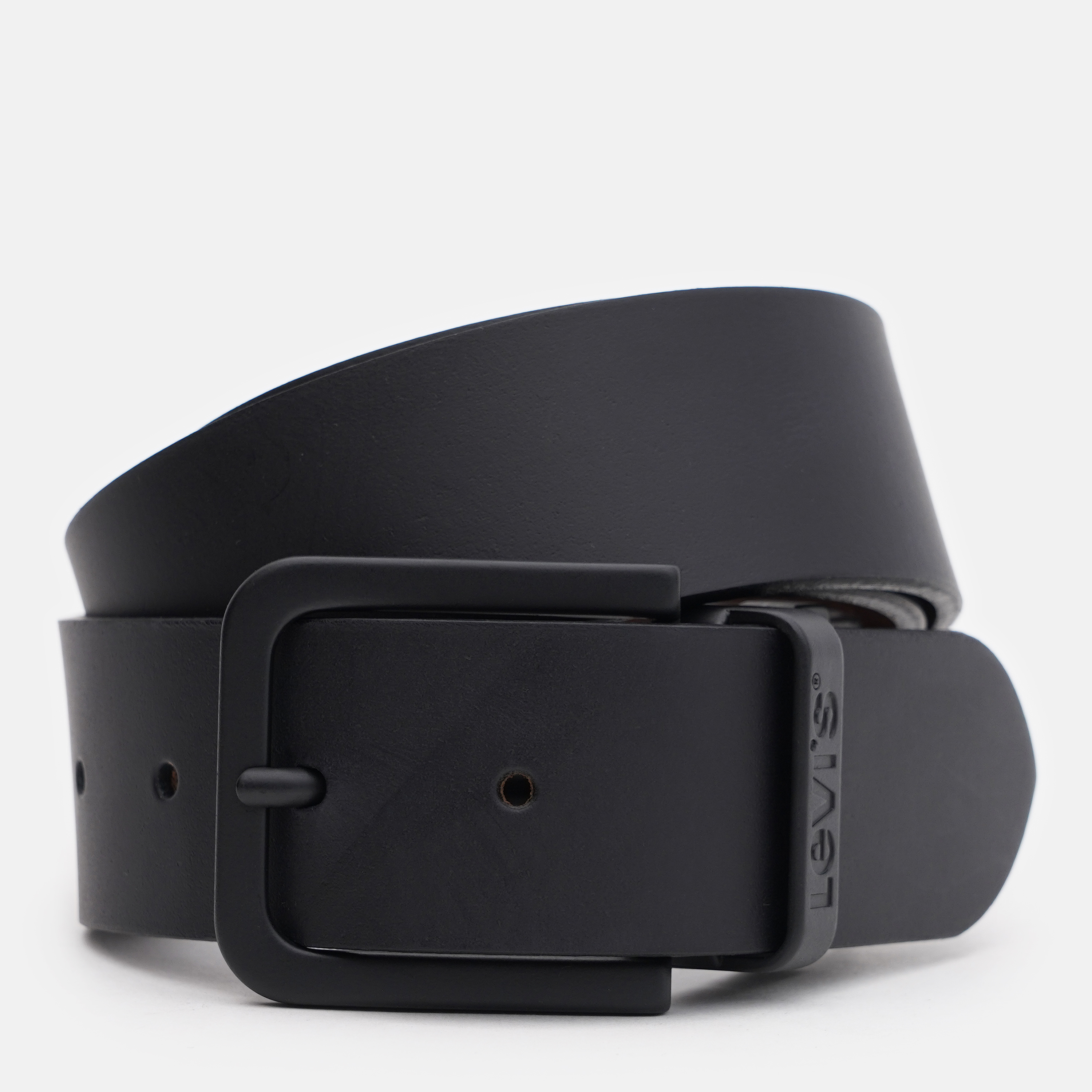 Акція на Ремінь двосторонній чоловічий шкіряний Levi's Reversible Core Metal Belt 232449-3-59 90 см Regular Black від Rozetka