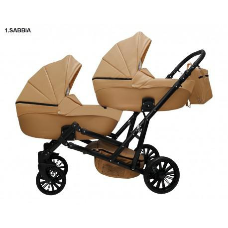 

Детская коляска для двойни MIKRUS GEMELLO 01
