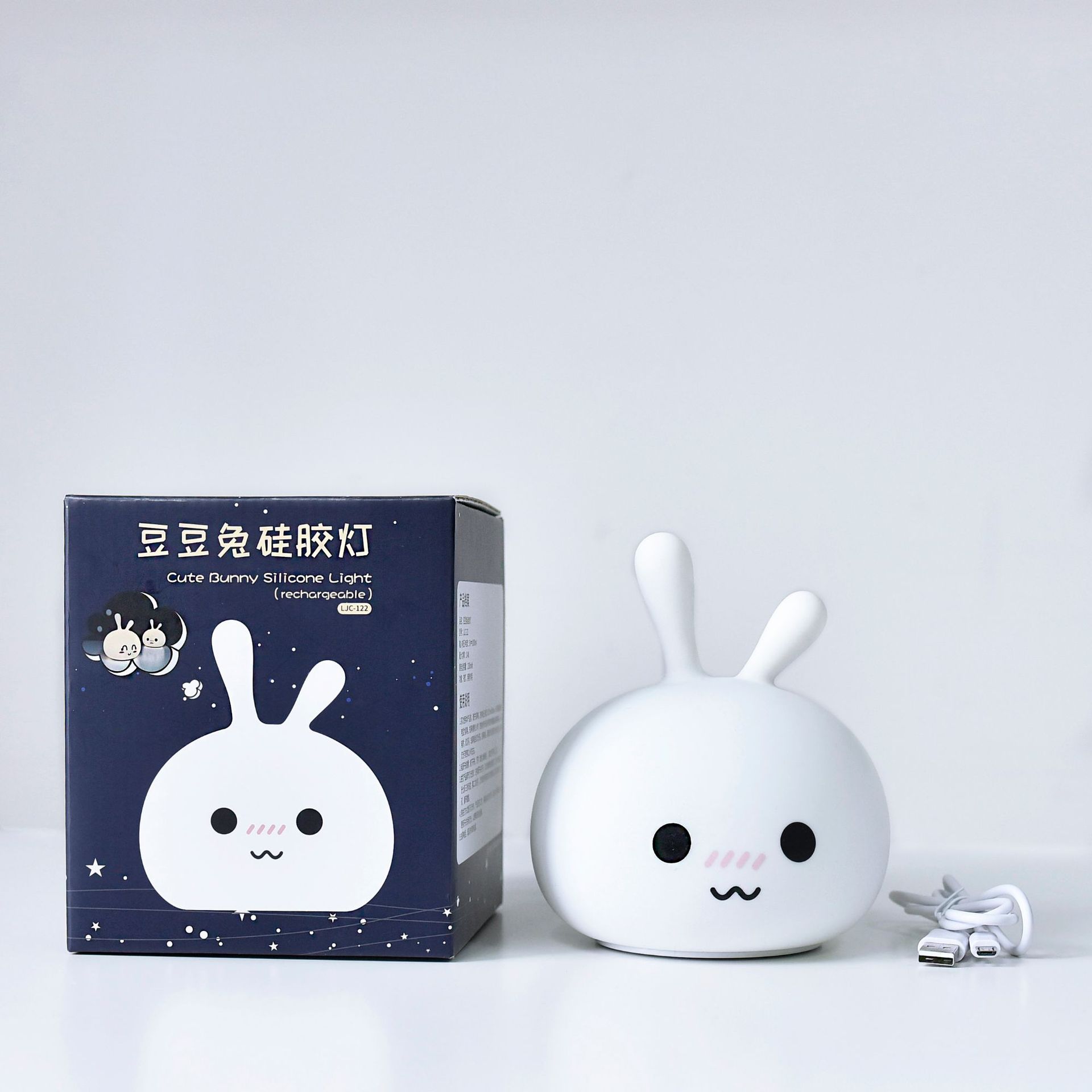 

Ночник в виде кролика AngCan Silicone Rabbit LJC-122 Shy (Застенчивый)
