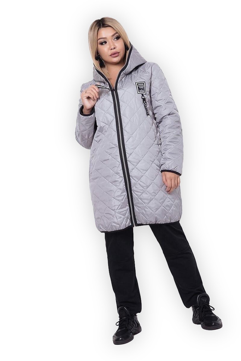 

Куртка демисезонная Clothes Plus 1126-7 - Серая, Куртка демисезонная Clothes Plus 1126-7 60-62 Серая