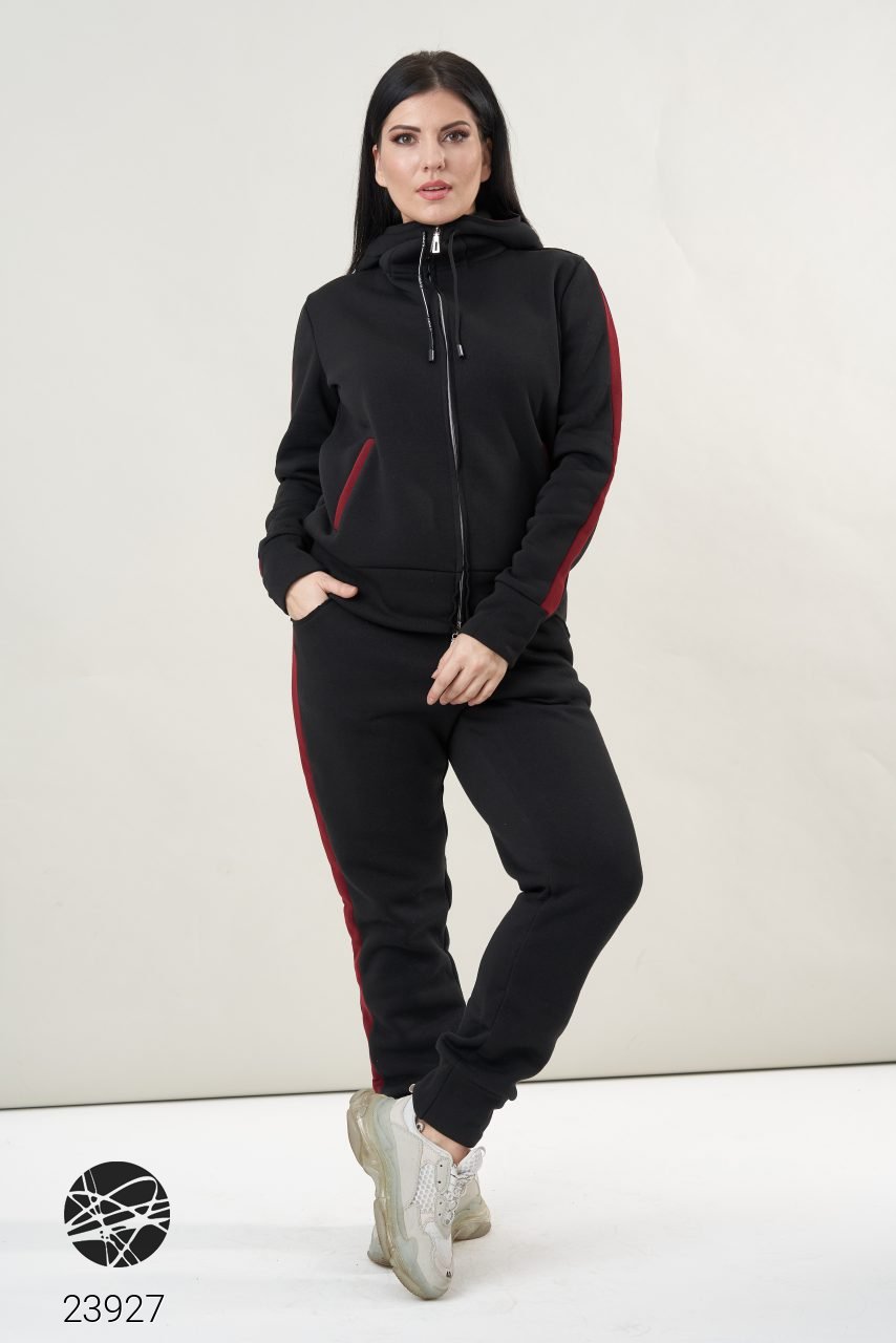 

Теплый спортивный костюм с контрастными вставками Фасон 23927_54-56 54-56