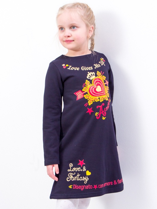 Акція на Дитяча сукня для дівчинки Носи своє 6004-023-33-1 128 см Чорнильно-синя (p-7504-98608) від Rozetka