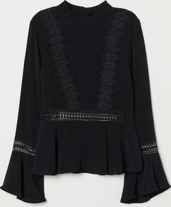

Блузка H&M XAZ140014VXIN  Черная, Блузка H&M XAZ140014VXIN 32 Черная