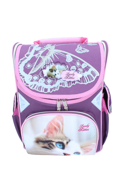 

Ранец CLASS "Lovely Kitties",2 отделения,34*26*14см,300D PL, арт.9707