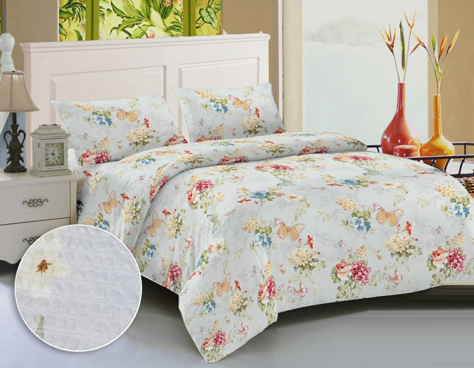 

Двуспальный комплект постельного белья Vital- Textile Жатка Цвет2 180х220 см