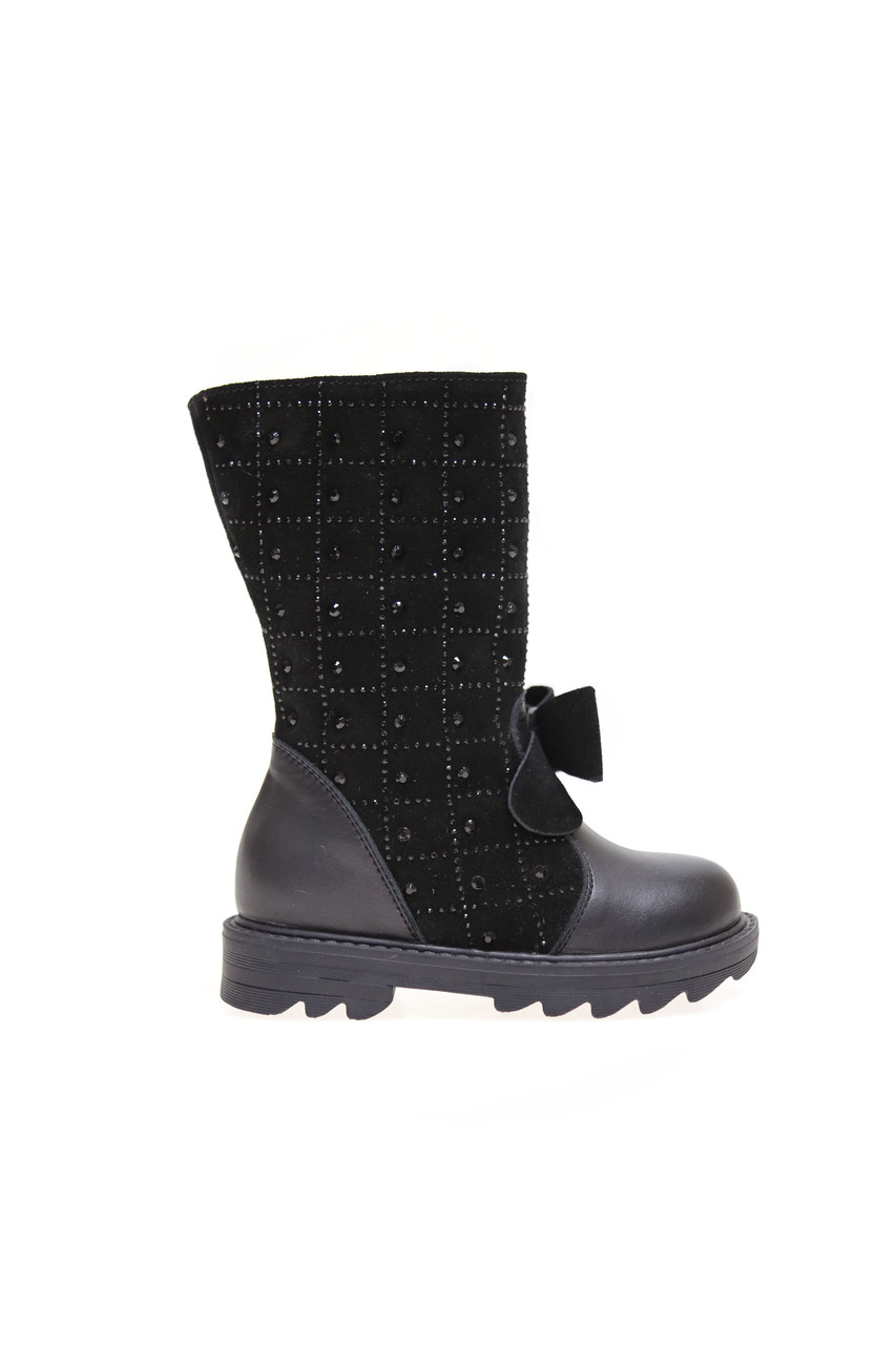 

Сапоги зимние кожаные детские Foletti Kids Рита Черные 26