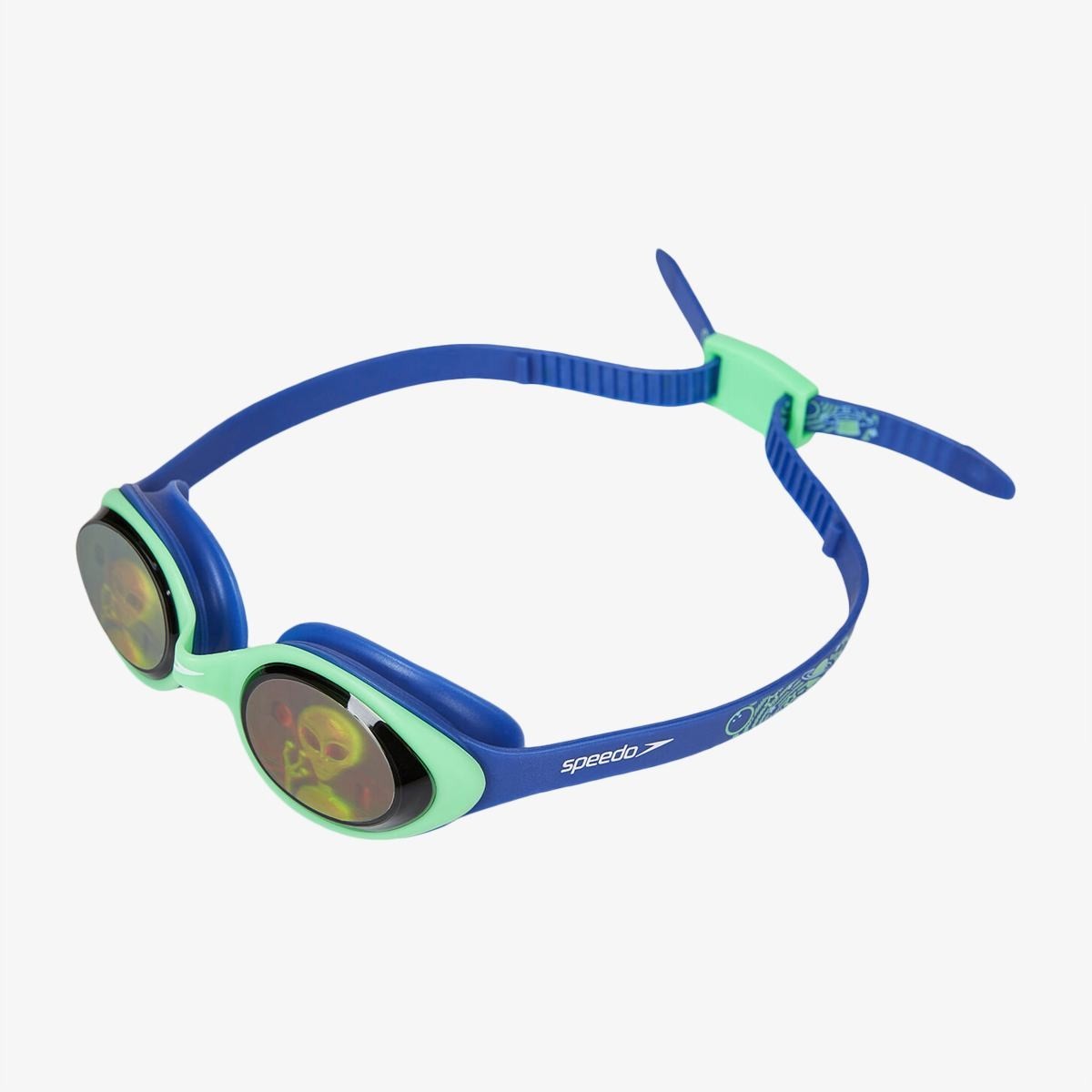 Очки для плавания Speedo ILLUSION 3D PRT JU синий, зеленый Дет OSFM ...