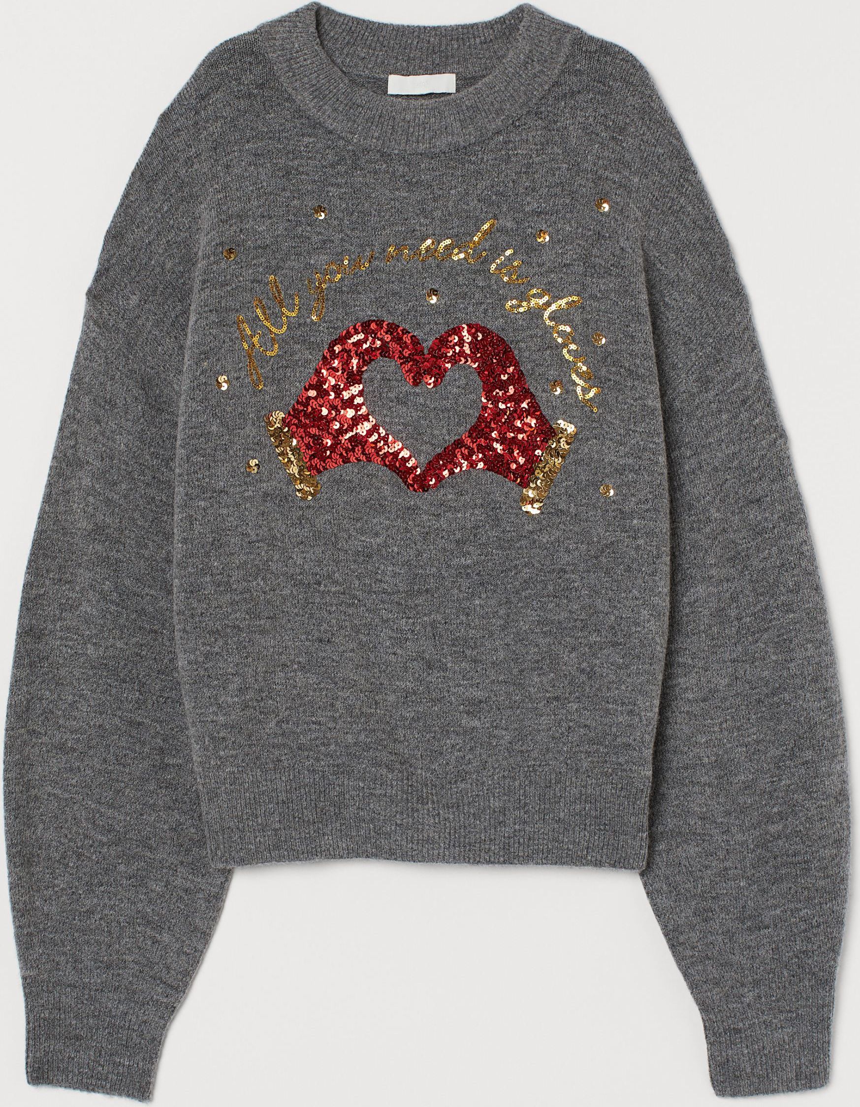 

Джемпер H& 8123200wt  Темно-серый с принтом, Джемпер H&M 8123200wt M Темно-серый с принтом