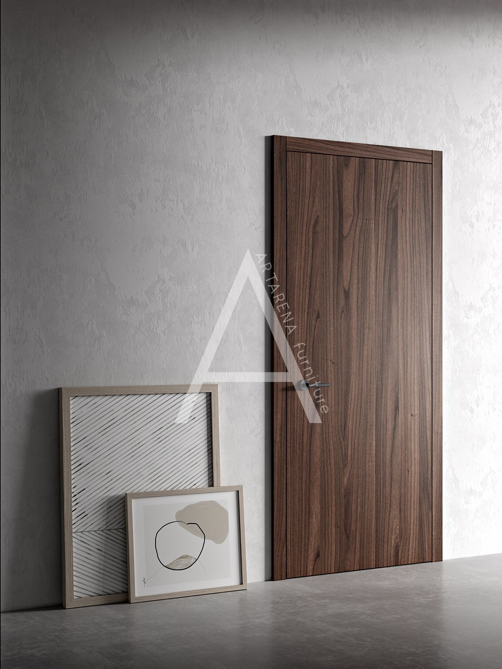 

Межкомнатные двери Artarena furniture Pline Sota Шпон дуб 2000*800*40 Белый матовый