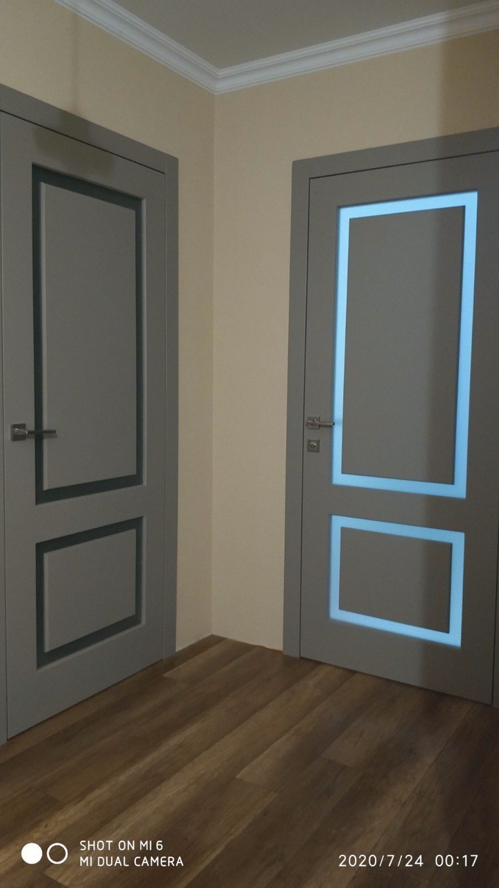 

Межкомнатные двери Artarena furniture Chelsea Duo СО СТЕКЛОМ PAD 2000*800*40 Белый матовый