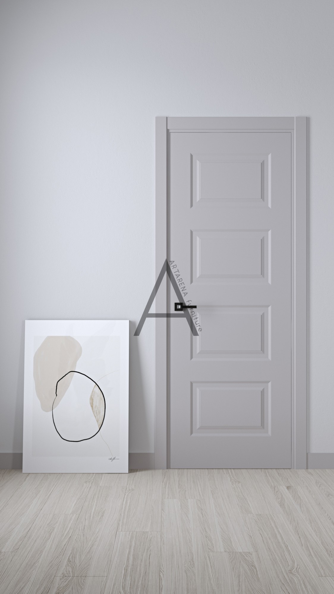

Межкомнатные двери Artarena furniture London Form Quattro 2000*800*45 Белый матовый