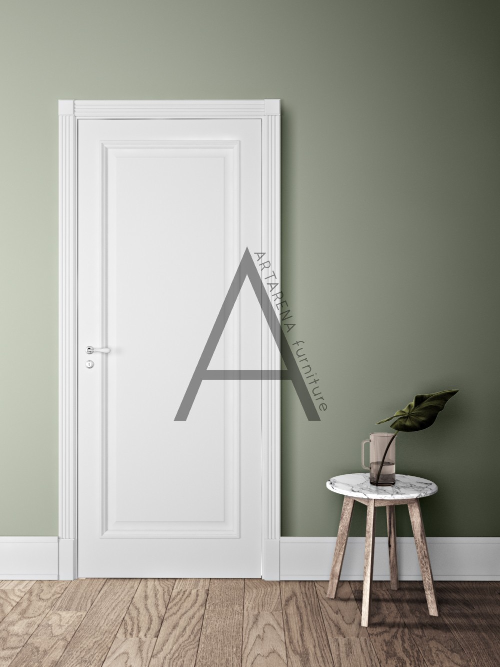 

Межкомнатные двери Artarena furniture Amelia Solo 2000*800*40 Белый матовый