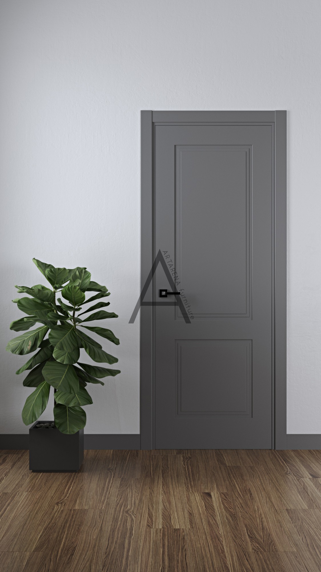 

Межкомнатные двери Artarena furniture Chelsea Duo 2000*800*40 Белый матовый