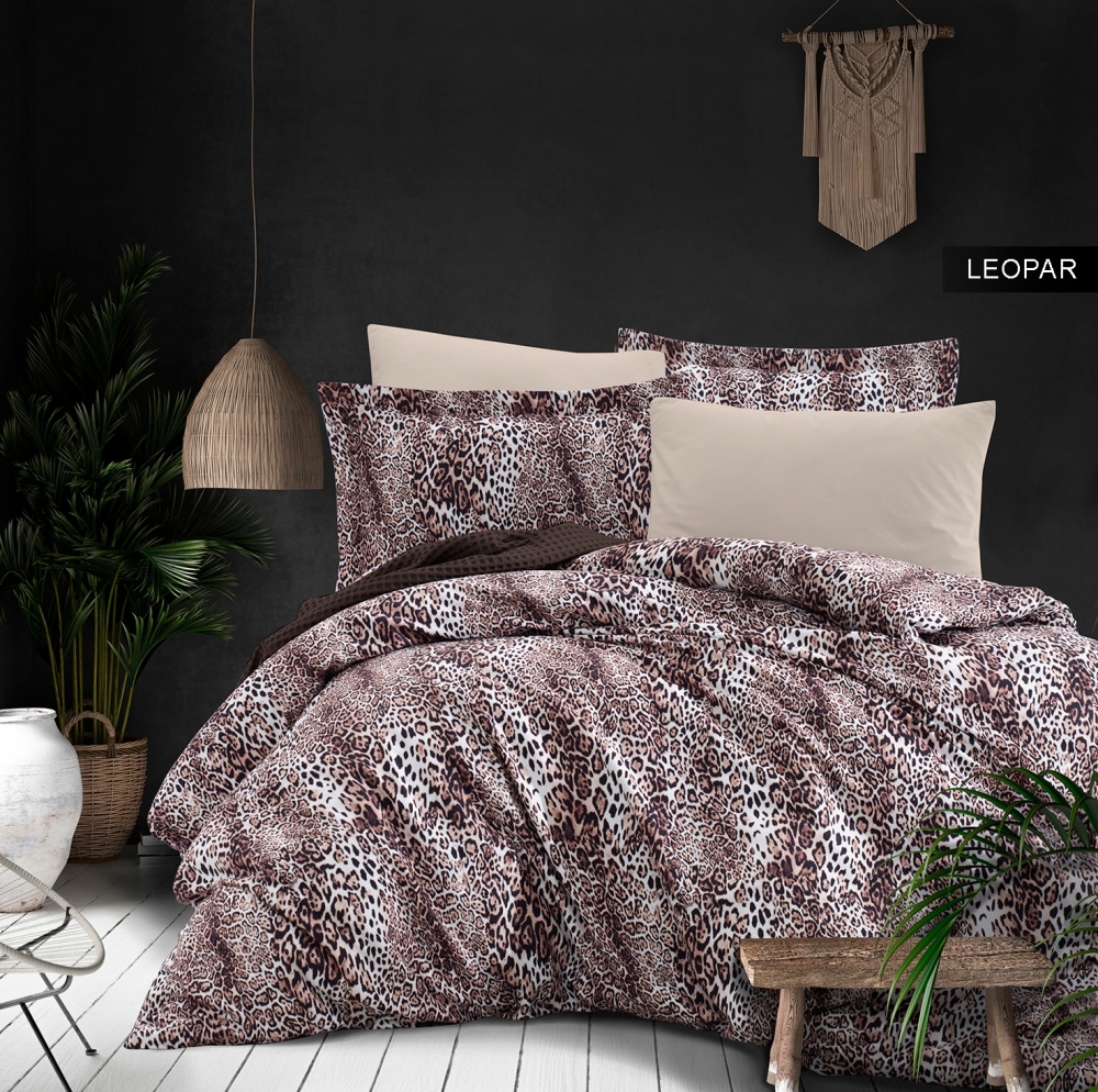 

Комплект постельного белья Ecosse Satin Евро сатин арт.Leopar