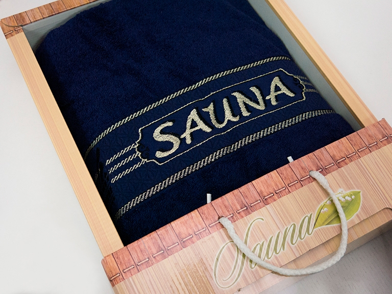 

Полотенце для сауны Gulcan Sauna Cotton 100*170 см махрове Синий