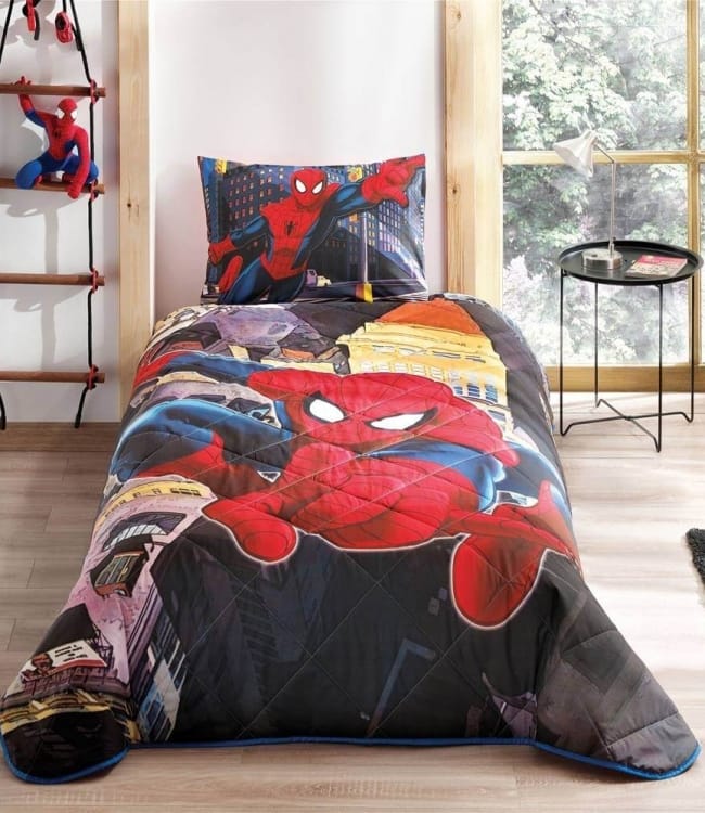 

Покрывало с наволочкой Tac Disney Spiderman In City полуторное 160*220 см + наволочка 50*70 см хлопок подростковое арт.TAC60122789