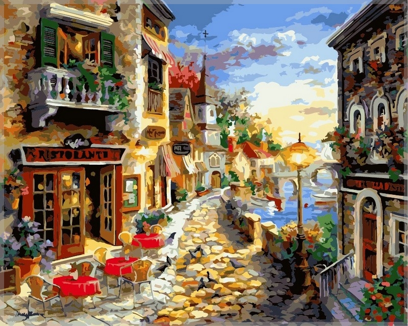 

Картина по номерам Babylon Приморский бульвар 40*50 см (в коробке) арт.VP300
