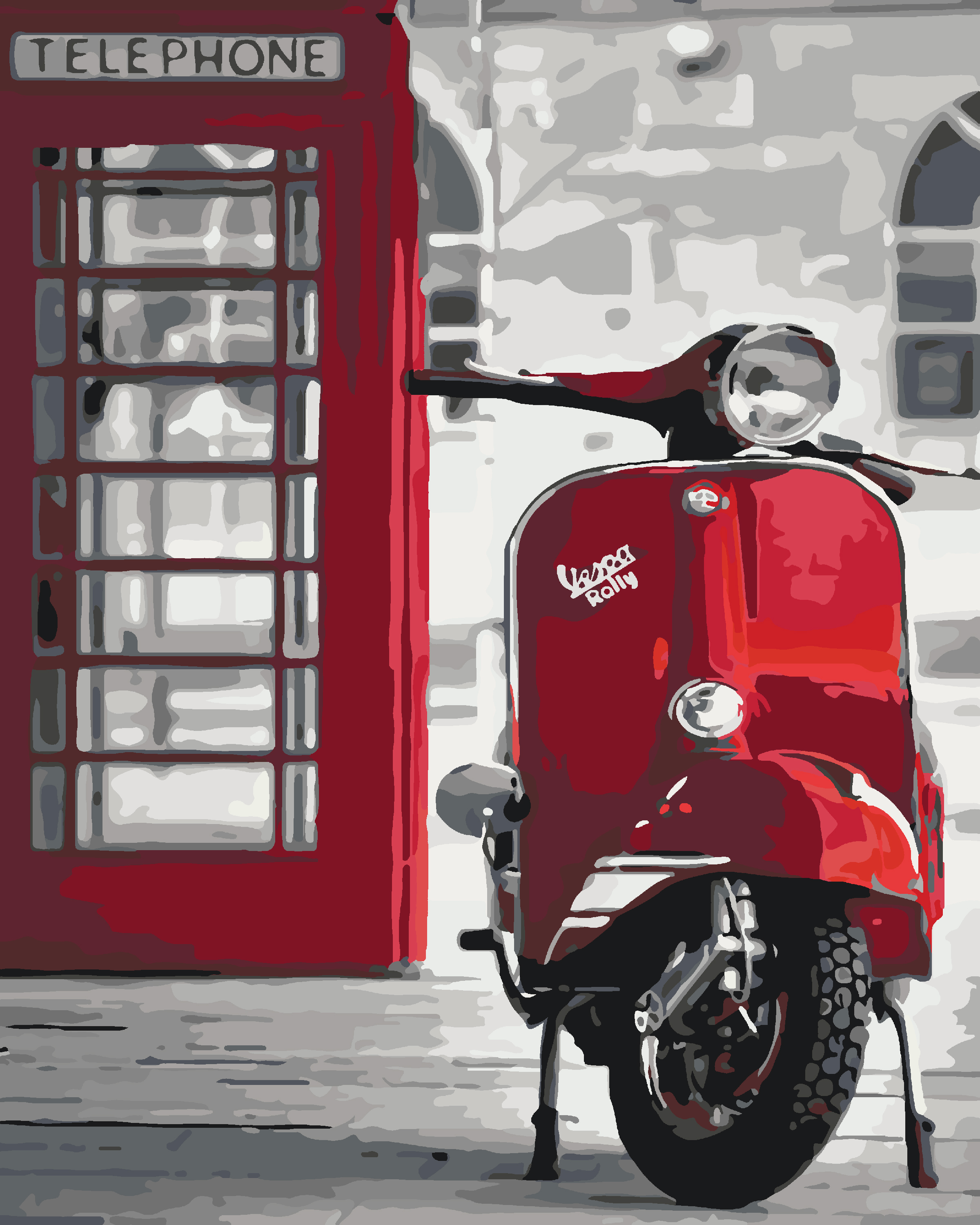 

Картина по номерам Идейка Легендарная Vespa 40*50 см (без коробки) арт.KHO2155
