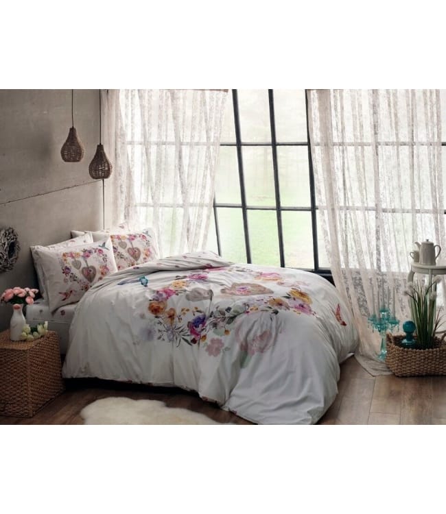 

Комплект постельного белья Tac семейный ранфорс Melissa V01 арт.TAC60181522