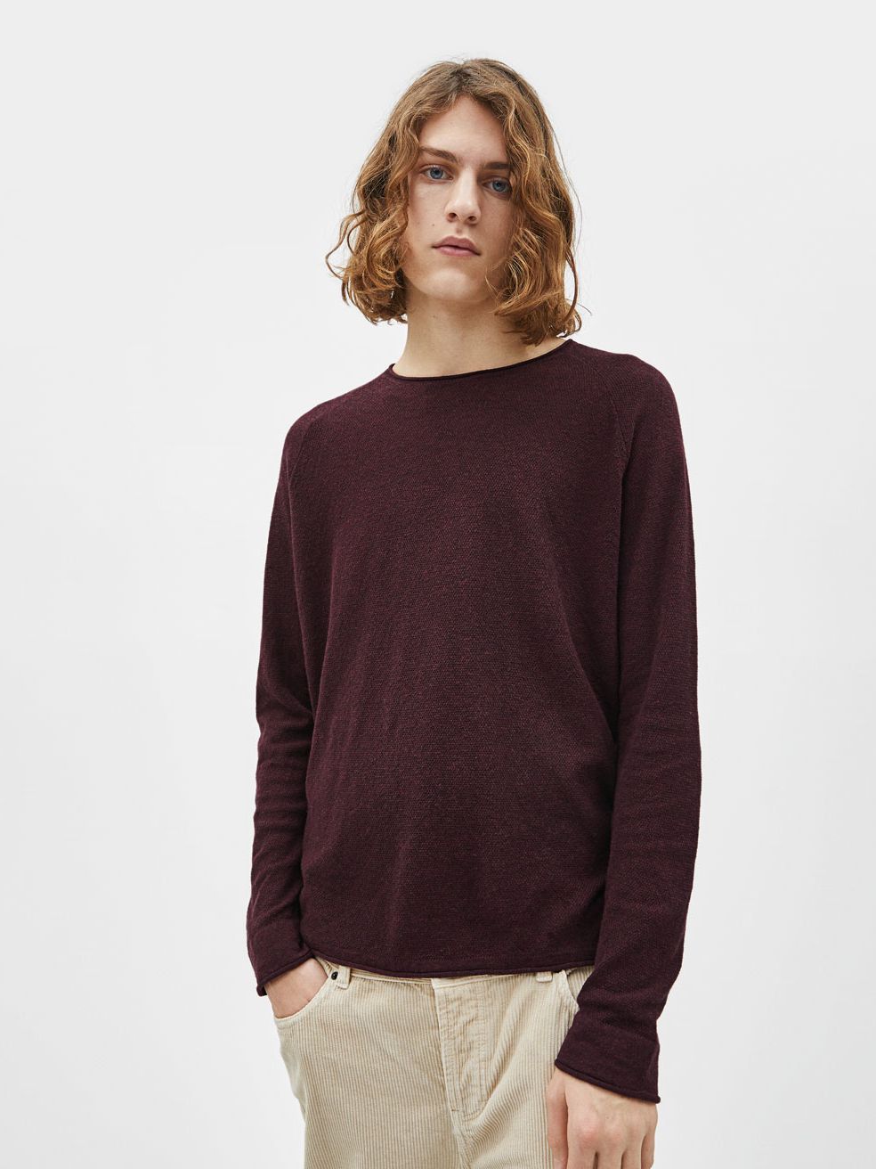 

Джемпер Bershka 2086-596-686 XS Бордовый