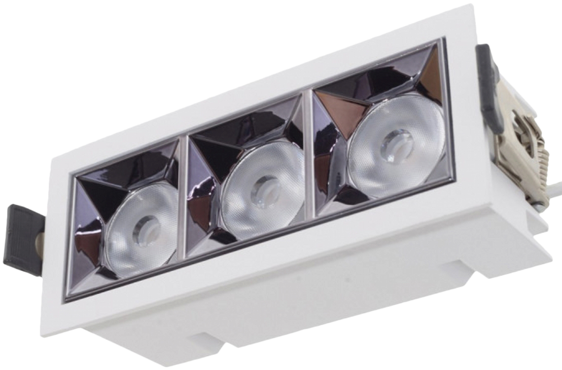 

Офисный светильник Brille HDL-DT 203/3x4W WW WH (36-301)