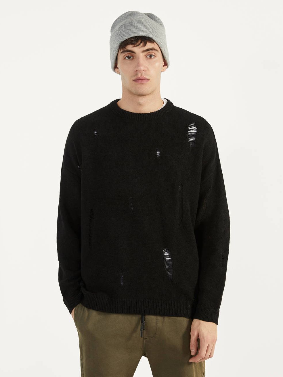 

Джемпер Bershka 7092-622-800 XS Черный