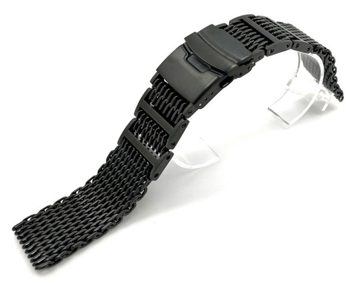 

Браслет для часов Watch Band Нержавеющая сталь миланский стиль 22 мм Черный