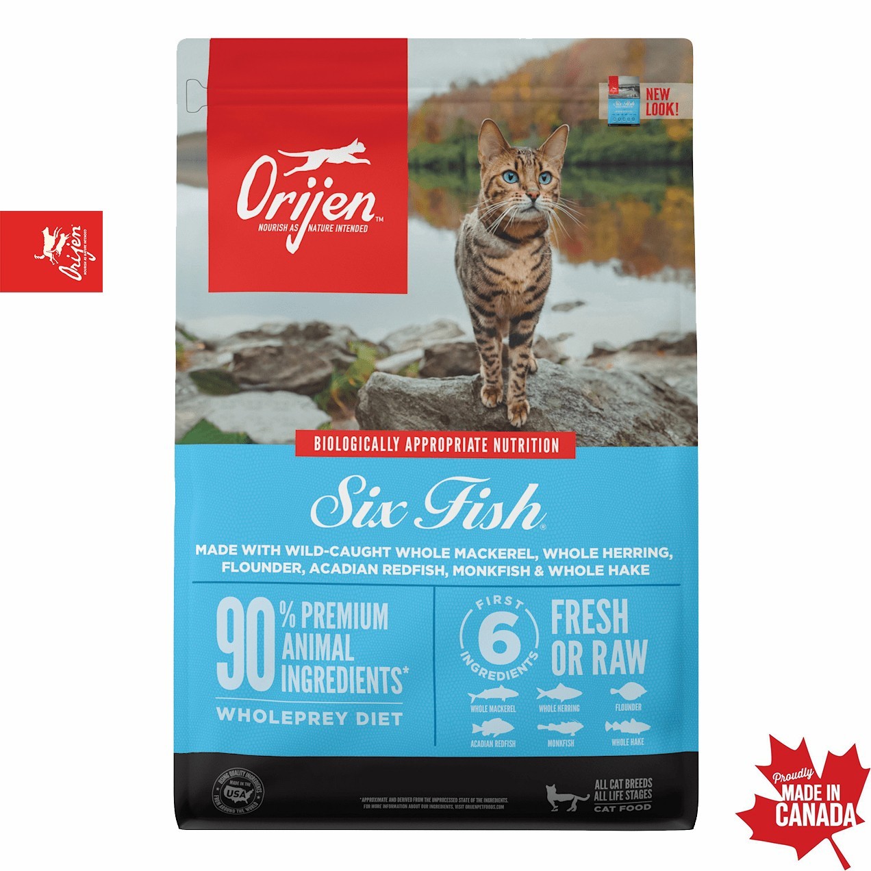 Сухой корм для кошек и котят всех пород Orijen Six Fish Cat 1.8 кг ...