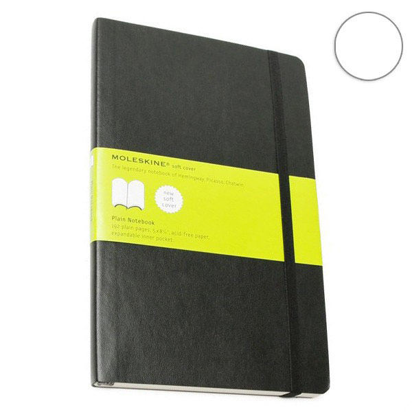 

Блокнот Moleskine Классический Средний Черный Мягкий чистый (05264)
