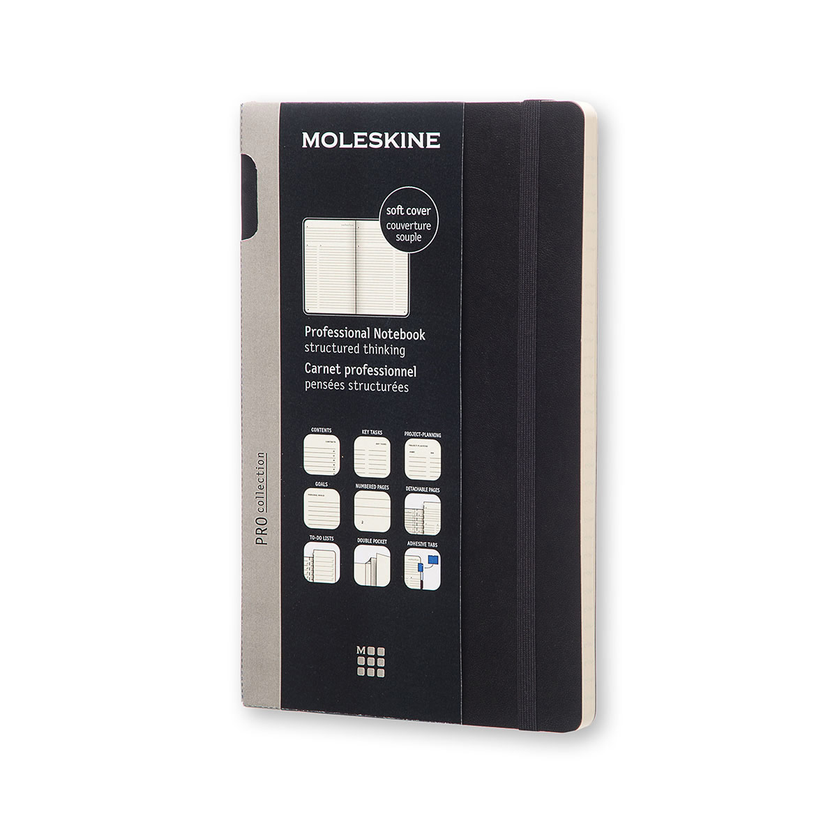 

Блокнот Moleskine «PRO» средний черный мягкий (07857)