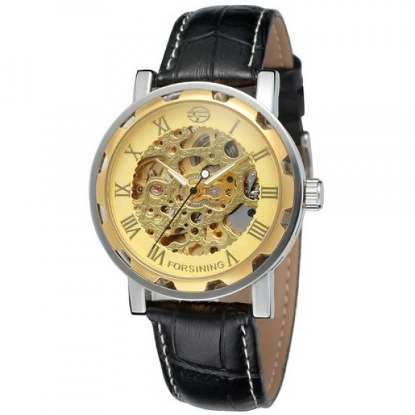 

Наручные часы Forsining 8008 Black-Silver-Gold