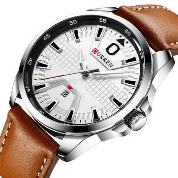 

Наручные часы Curren 8379 Silver-White-Brown