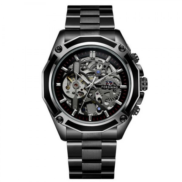 

Наручные часы Forsining 8130 Black-Silver