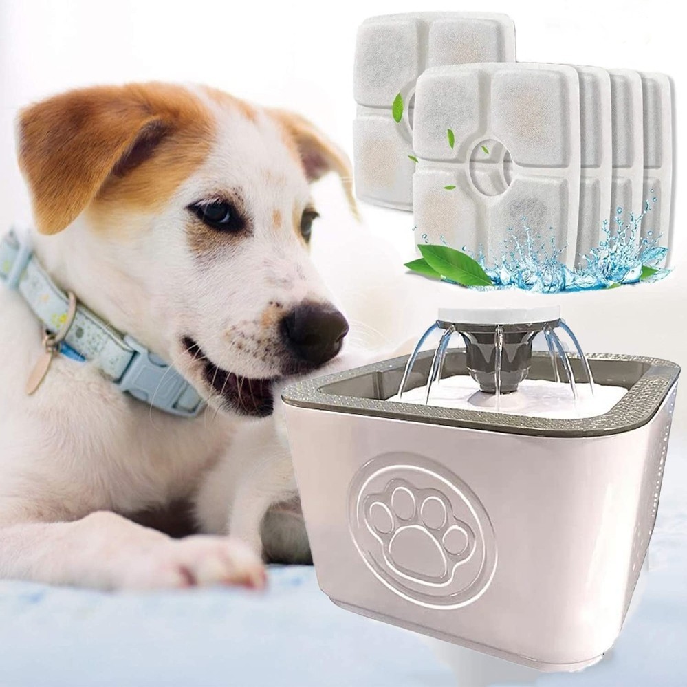 Автоматическая поилка фонтан с 5 сменными фильтрами Pet Water FOUNTAIN ...