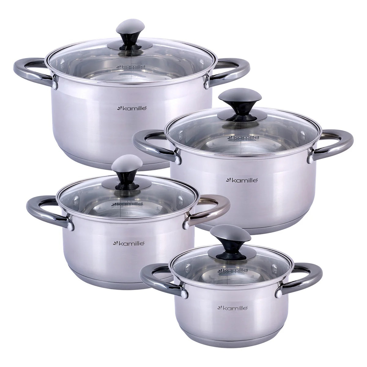 

Набор кастрюль 8 предметов Kamille (KM-4927)