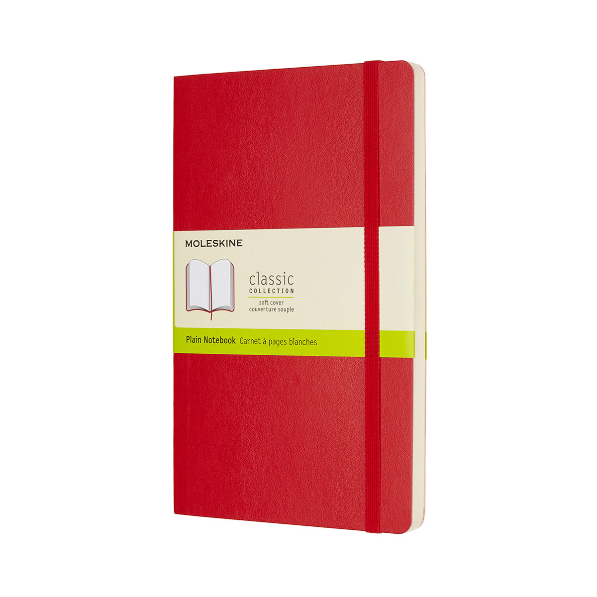 

Блокнот Moleskine «Classic» средний нелиниров. красный мяг. (12500)