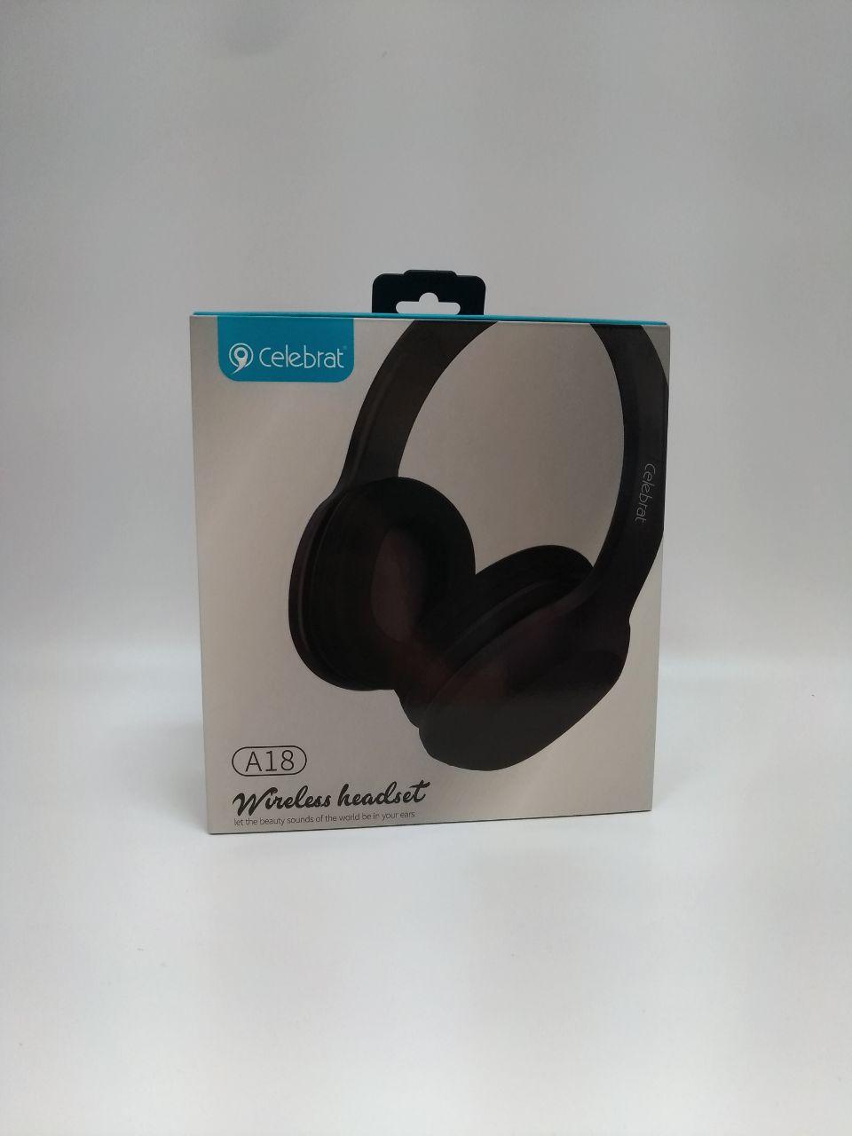 

Беспроводные bluetooth наушники Celebrat A18 Black (Wireless) Black 0688