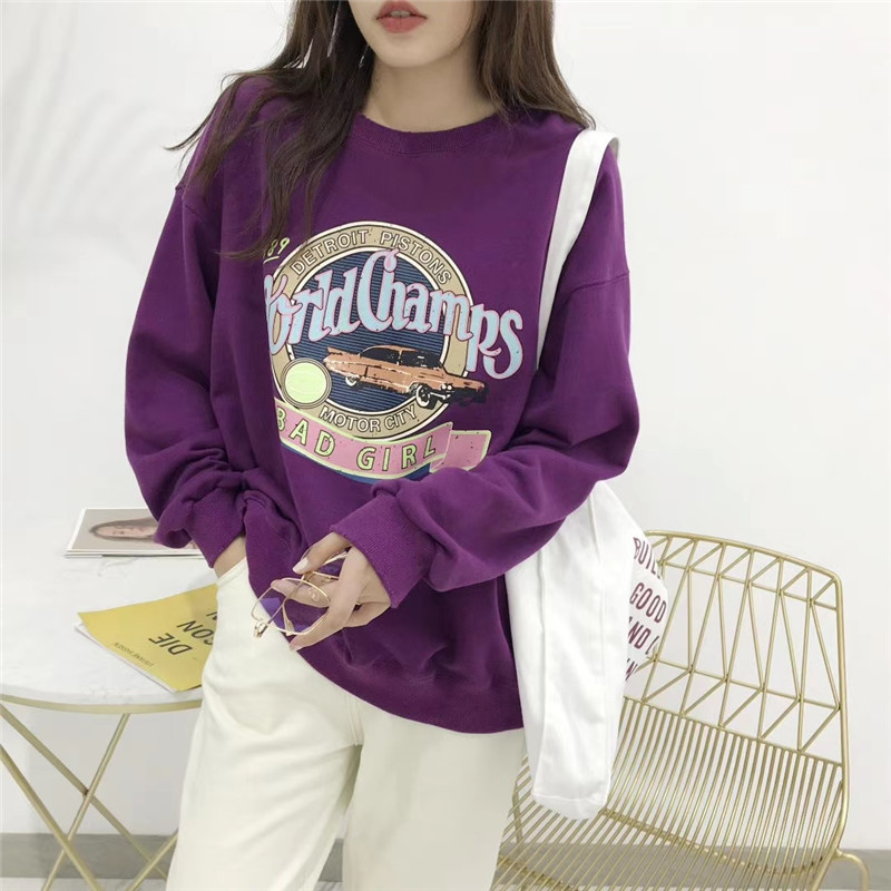 

Свитшот женский World Champs, фиолетовый Berni Fashion (One Size) Фиолетовый