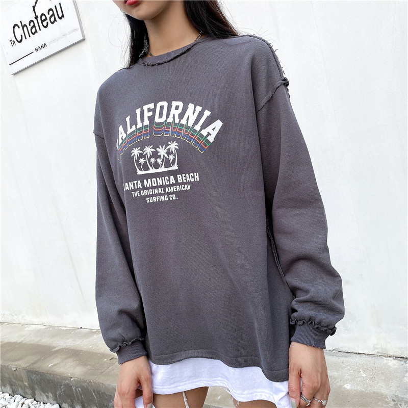 

Свитшот женский California, серый Berni Fashion (One Size) Серый