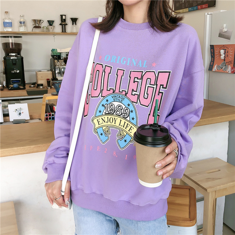 

Свитшот женский College, фиолетовый Berni Fashion (One Size) Фиолетовый