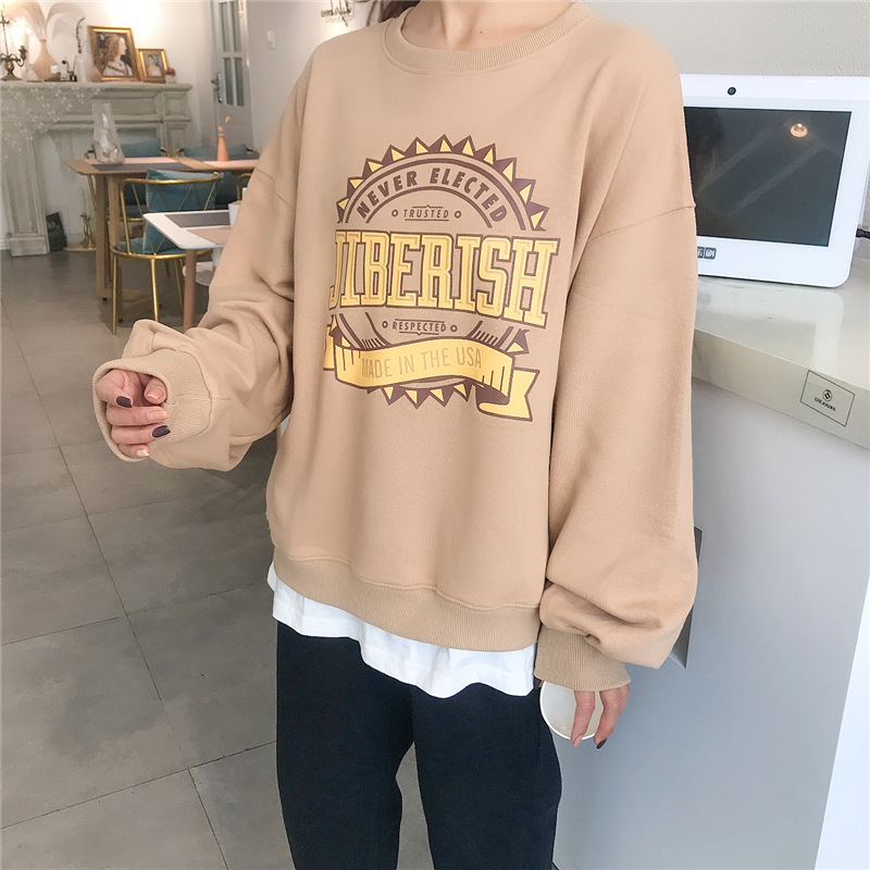 

Свитшот женский Jiberish Berni Fashion (One Size) Бежевый
