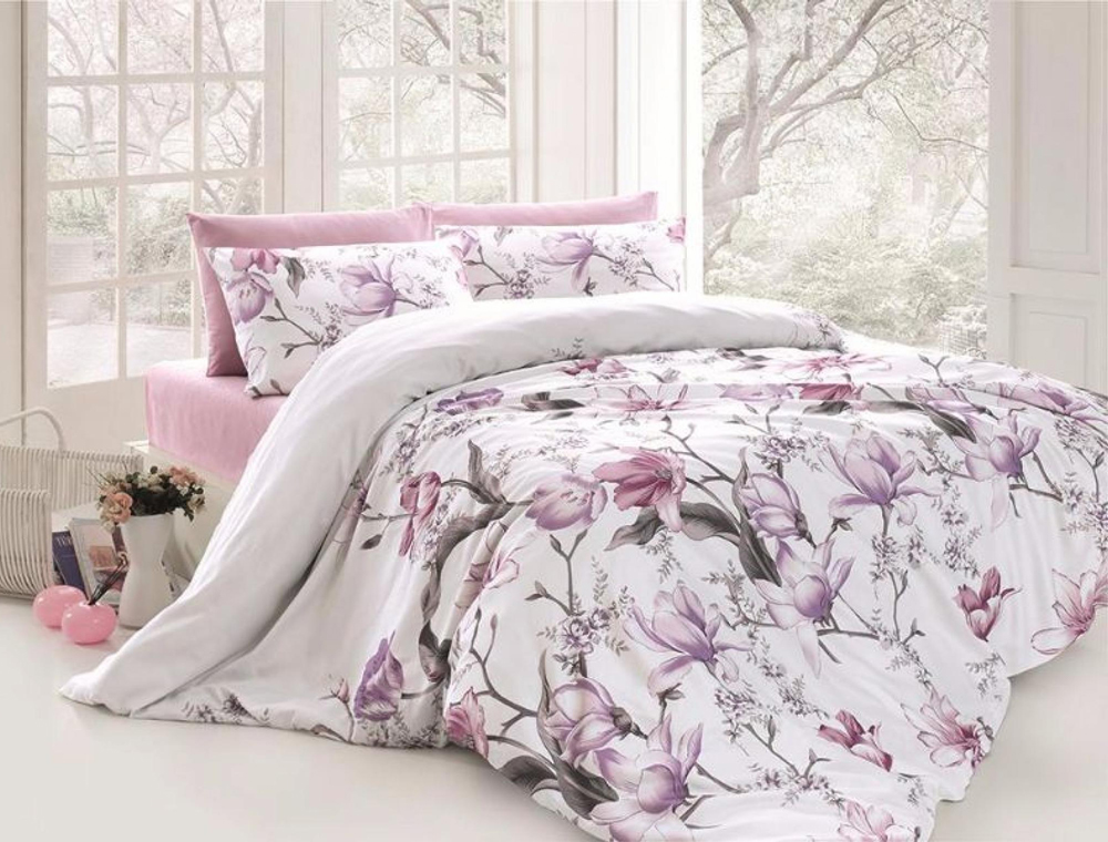 

Евро макси набор постельного белья 200*220 из Ранфорса Layla Lila First Choice™