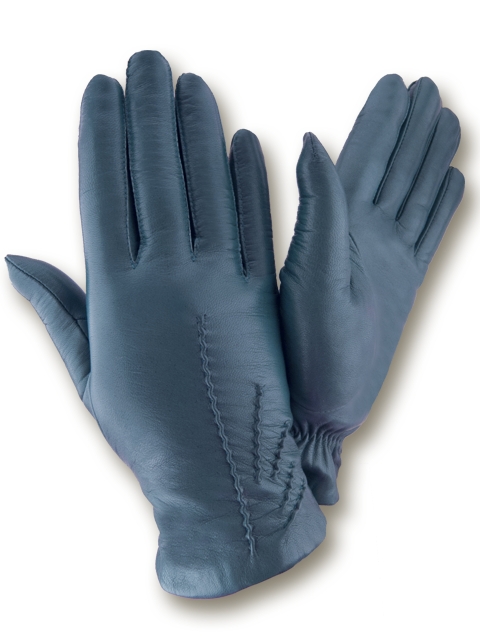 

Женские кожаные перчатки GlovesUA мод.462 петролеум 8