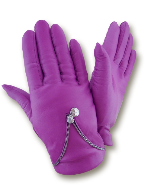 

Женские кожаные перчатки GlovesUA мод.444 фуксия 7,5