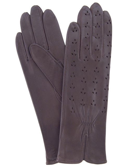 

Женские перчатки кожаные GlovesUA мод.248 ашез 7