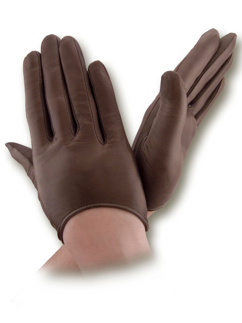 

Женские перчатки кожаные GlovesUA мод.377 шоколад 7,5