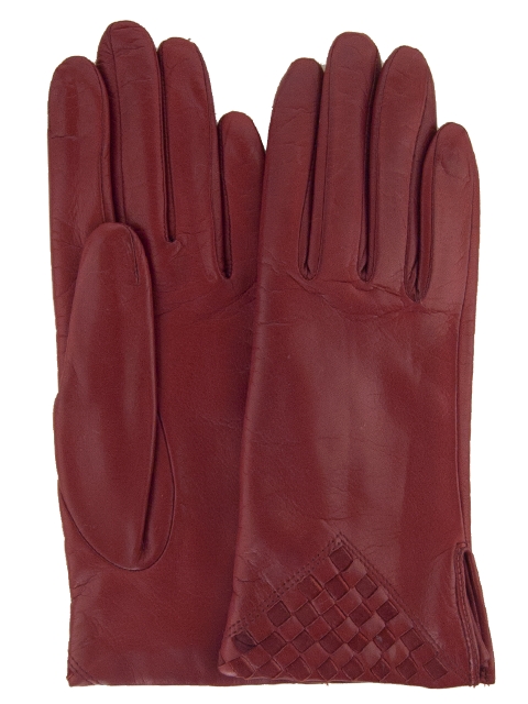 

Женские кожаные перчатки GlovesUA мод.117 вишня 8,5